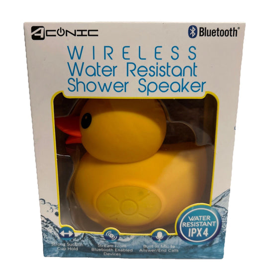 Altavoz Acónico Goma Pato Bluetooth Inalámbrico Resistente al Agua Ducha o Piscina
