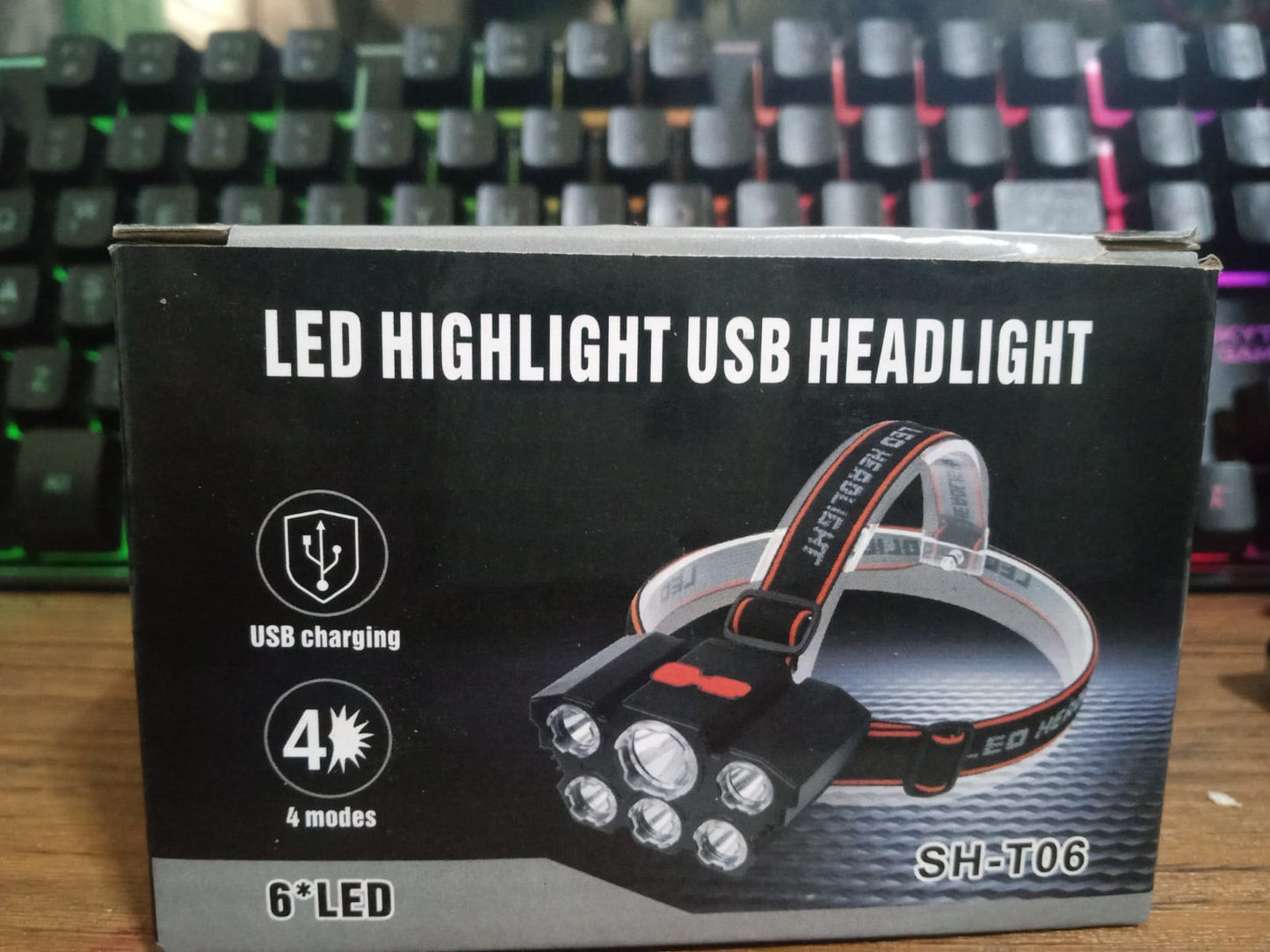 LED HIGHLIGHTH USB HEADLIGHT